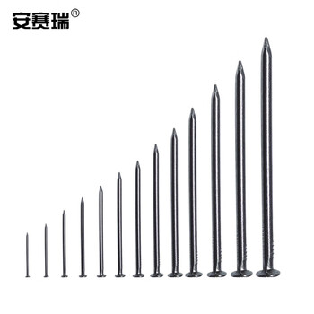 安赛瑞 铁钉 铁钉子 圆钉 洋钉 木工钉 木板钉 10mm（1kg装）22284