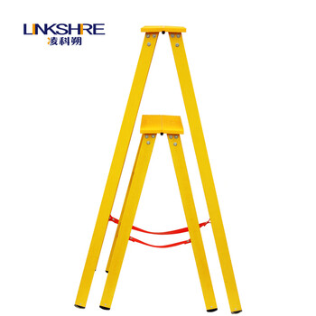 凌科朔（LINKSHIRE）3米绝缘人字折叠梯 绝缘梯 玻璃钢 电力电工绝缘人字梯3米