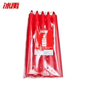 冰禹 BYJZLZ-01 红白蜡烛 应急照明蜡烛20根 大号长杆日用烛光 2*21cm红色（20根）