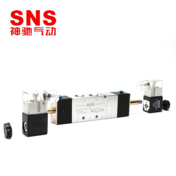 SNS神驰气动电磁阀气阀4V330-08换向阀AC220V电磁控制阀DC24V三位五通4V330-10电磁阀线圈 4V330-10P AC220V