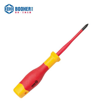 宝合(BOOHER)双色等杆径绝缘十字螺丝批PH3x150mm 0202306A