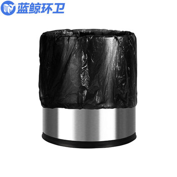 蓝鲸环卫【圆形不锈钢双层10L】酒店商用垃圾桶LJHW-N0012