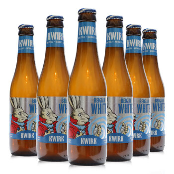威克kwirk兔子小麦白啤比利时原装进口精酿啤酒6瓶装威克白啤