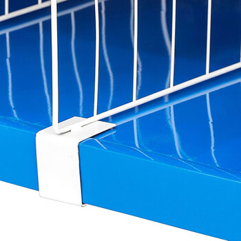 冰禹 BYlj-252 货架分隔板 超市仓储分类隔离板挡板 长50*高40 卡扣5cm