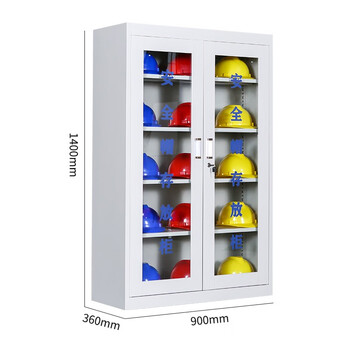 盛悦欣美 1400*900*360 放20顶安全帽柜工地车间安全帽存放柜架安全帽摆放柜安全帽工具柜