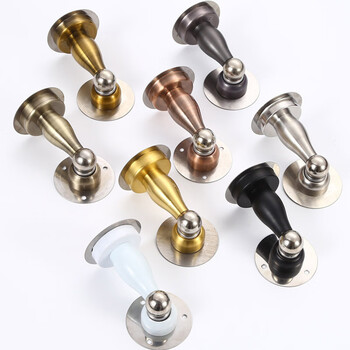 斯铂格 BGF-33 免打孔/可打孔双用不锈钢门吸 拉丝银