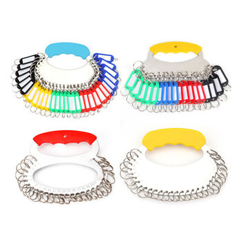 聚远 JUYUAN 30位钥匙盘 钥匙环圈钥匙链宿舍钥匙管理收纳用品手提金属钥匙管理牌 5盘起售 少拍不发货