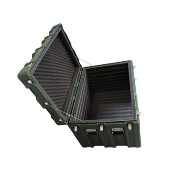 昊鹰 给养单元滚塑箱户外野战野营便携式军绿色多功能器材箱空投箱航拍仪器箱 1200*800*600(mm)