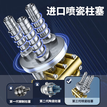 黑猫圣将 220V大功率洗车机工业商用大型高压水枪清洗机