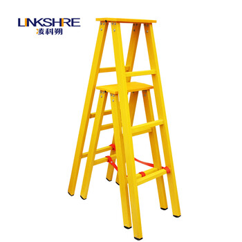 凌科朔（LINKSHIRE）2.5米绝缘人字折叠梯 绝缘梯 玻璃钢 电力电工绝缘人字梯2.5米
