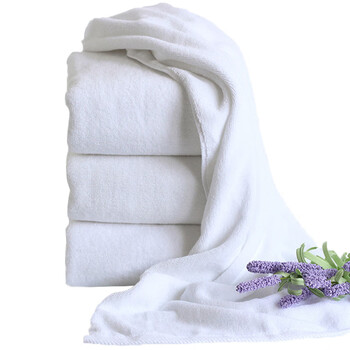 兰诗（LAUTEE）WY5017 白色毛巾浴巾加厚酒店宾馆美容院大毛巾 70*140cm