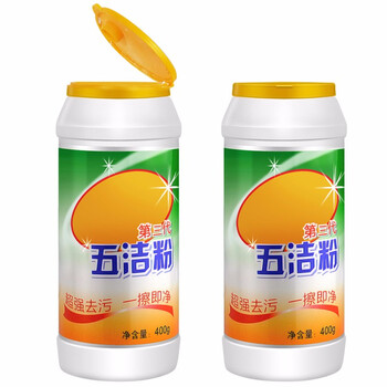 蓓尔蓝 L-400 五洁粉 多功能厨房油污清洁剂 400g*4瓶