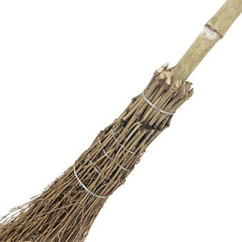 兰诗（LAUTEE）DM-313 竹扫把 环卫物业清洁扫把笤帚 新五段2斤-5个装