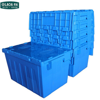 老A LAOA LA164315斜插物流箱周转箱收纳箱帮运箱子储存箱工具箱全新PP料耐酸碱600*400*315
