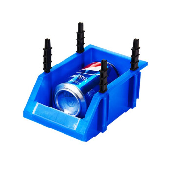 JN JIENBANGONG零件盒组合斜口配件盒螺丝收纳盒元件物料盒工具盒2号零件盒蓝