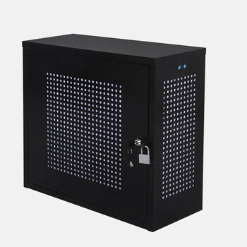 艾科堡 加大电脑主机保密机箱防盗PC安全机箱禁用USB主机数据保护箱带锁AKB-ZJ-01