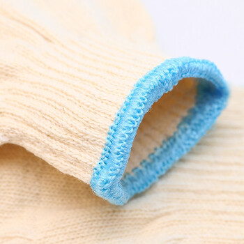 者也（ZYE）棉线手套 加厚加密尼龙手套耐磨防滑劳保手套 一等棉GYZ600(奶黄色) 1双