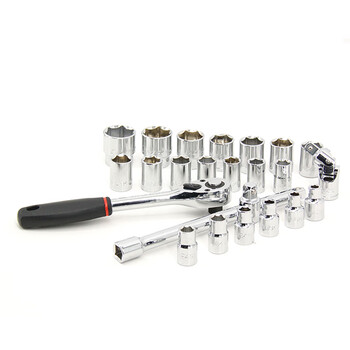 力易得(ENDURA)E1219 24件套12.5mm套筒组套套棘轮套筒扳手汽修组套