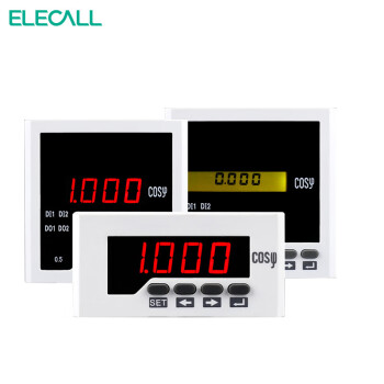 伊莱科(ELECALL)单相三相功率因数表ELE-3H3/4/5/71数显相位表定制 白色 （三相）ELE-3H51-1D/AC100V/5A 7