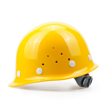 舜选安全帽 ABS新国标 工地建筑施工业头盔 防砸透气抗冲击SHX-K3黄色