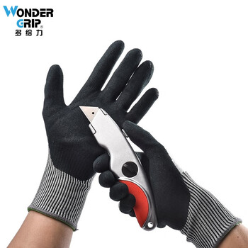 多给力（WonderGrip）WG-787五级加强型防切割手套XL 1双