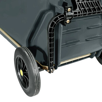 益美得 新国标脚踏分类垃圾桶户外大号环卫垃圾桶 脚踏100L灰色（其他垃圾）