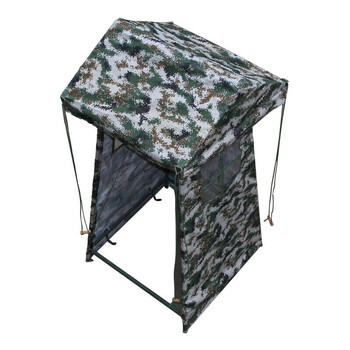 予界 户外岗亭帐篷执勤迷彩便携站岗军训演习伞单双人应急遮阳棚(单人)
