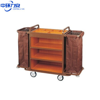 中环力安【带门盖布草车】新布草车酒店双边客房工作车收纳布草车房口车清洁服务车推车 