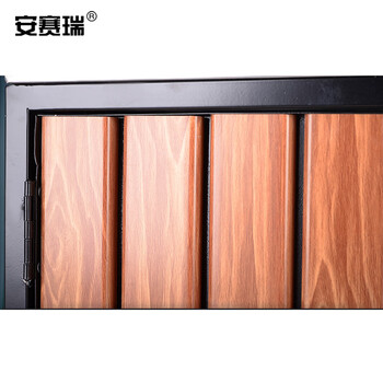 安赛瑞 户外分类垃圾桶 公园景区屋型钢木垃圾桶 30L×2 户外分类垃圾箱市政环卫果皮箱垃圾箱室外700043