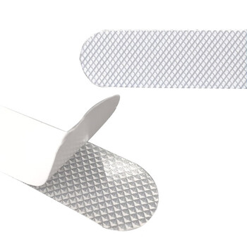 冰禹 BYlj-69 浴室浴缸厨房楼梯 透明防滑条 环保防水无痕钻石纹防滑贴胶带 20mm*200mm 24条