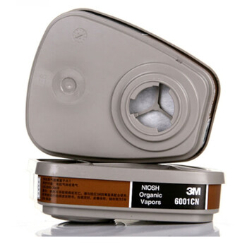 3M 6001CN有机蒸气滤盒（30个装）面具面罩滤毒盒6200防毒面具配件 保证原装