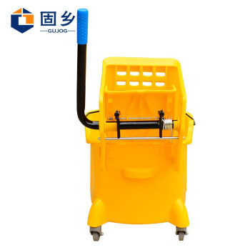 固乡 榨水车 拖把清洁车 单桶榨水车扫把拖把桶地拖桶挤水桶榨水车 拖把桶 拖把筒 24L