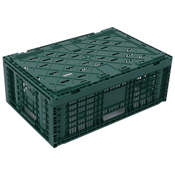 海斯迪克 HK-5099 塑料折叠筐 加厚周转筐 果蔬配送塑胶框 K600-260外600*400*260mm