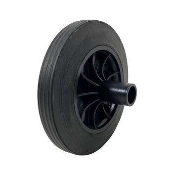 益美得 户外环卫垃圾桶橡胶轮配件垃圾桶轮子 100L/120L通用橡胶轮一对