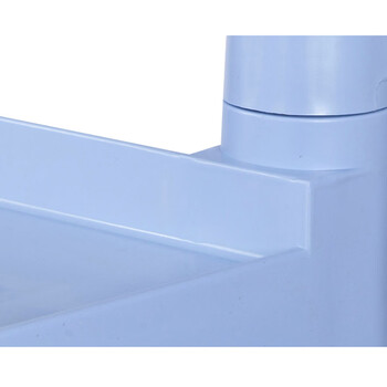 海斯迪克 HKCC29 塑料三层收餐车 多功能手推车清洁收碗车 酒店送餐车 大号