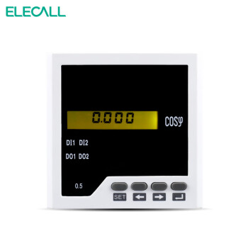 伊莱科(ELECALL)单相三相功率因数表ELE-3H3/4/5/71数显相位表定制 白色 （三相）ELE-3H51-1D/AC100V/5A 7