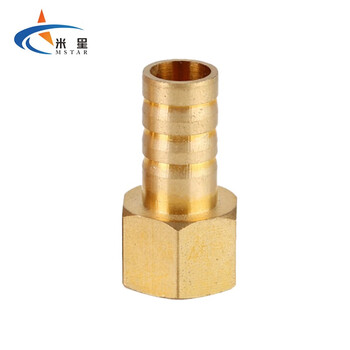 米星（MSTAR）宝塔接头内外丝牙螺纹直通铜水气嘴软管天然气快插接头 宝塔内丝 PCF 10-03（五个装）