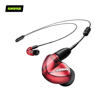 舒尔 Shure SE535LTD+BT2 三单元动铁重低音 入耳式耳机 HIFI音乐耳机 蓝牙耳机 红色