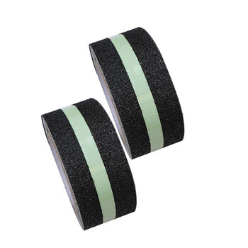 冰禹 BYlj-206 夜光防滑胶带 pet磨砂警示胶带 高亮度自吸光发光贴条 宽5厘米*长5米