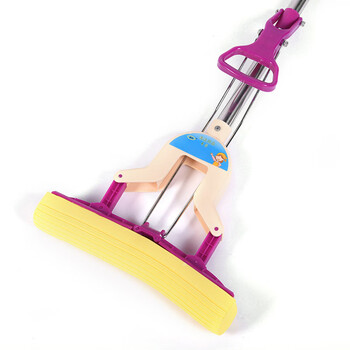 卡质 KAZHI  27CM胶棉拖把 吸水海绵免手洗拖把折叠汲水干湿两用拖把  5把装