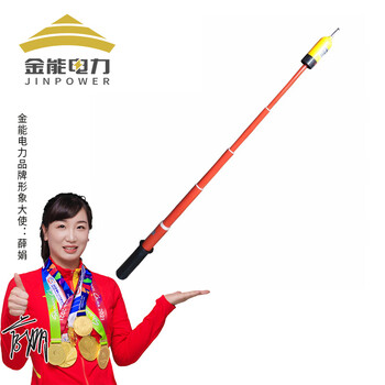 金能电力 GDY型10kv高压验电器 声光报警伸缩高压验电笔 电工测电笔杆长1米