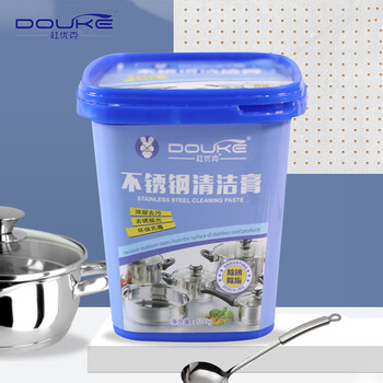 杜优克 不锈钢清洁膏 500g×5瓶  强力去除锅底黑垢清洁剂 厨房清洁剂去污除锈27517