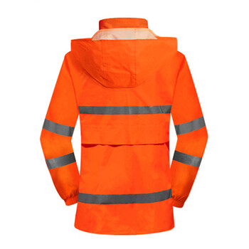 谋福CNMF 安全反光分体执勤雨衣雨裤套装 户外雨衣可定制YGJ01 2XL-180 8029