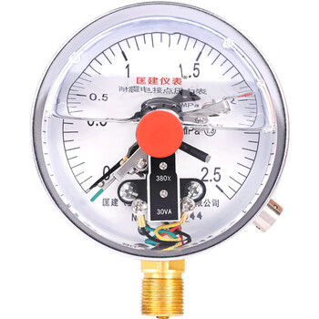 匡建仪表（CONJANT）YTNXC-100耐震电接点压力表 径向 水压表油压表气压表压力表 0-2.5MPa