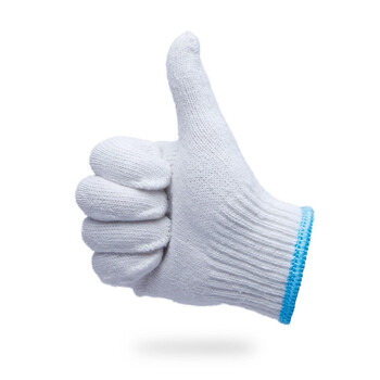 者也（ZYE）防护手套 加厚尼龙手套 棉线细纱加密耐磨工作劳保手套 毛纺棉特一级GYZ600 120双 