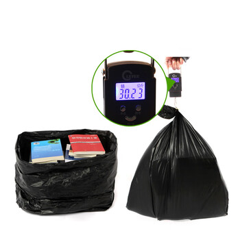 锐拓酒店物业户外环卫平口式黑色加厚大号垃圾袋黑色塑料袋50*60*100个