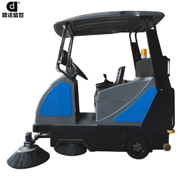 鼎洁盛世DJ1800A驾驶扫地车半封闭电动扫地机道路清扫车