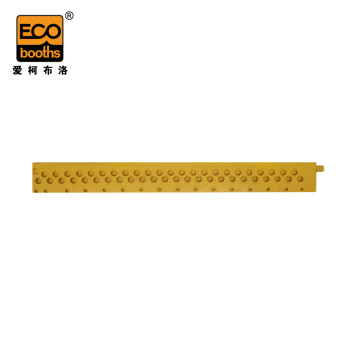 爱柯部落 可拼接橡胶垫（黄色长边条）5×59cm厚14.5mm工业耐油耐磨防滑橡胶球形地垫 单拍不发货111155