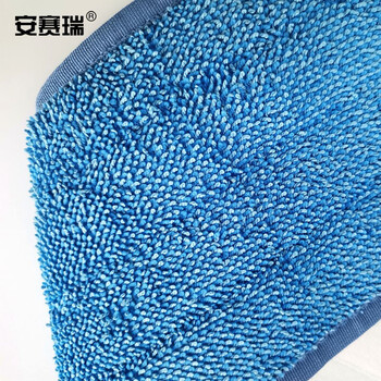 安赛瑞 粘扣式平板尘推 木地板瓷砖拖把 酒店物业学校纤维拖布 干湿两用地拖60cm 24448