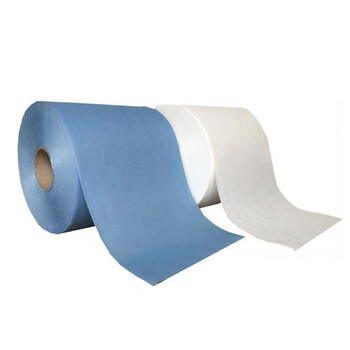 谋福 CNMF 8265 工业无尘擦拭纸 吸油纸无尘纸大卷纸静电除尘纸 500张/卷 (大卷纸 蓝色款)